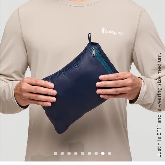 Cotopaxi Men’s XL Fuego Hooded Down Puffer Jacket Blue Abyss Stripes NWT - Picture 12 of 15